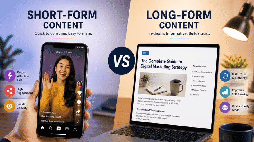 Short Form vs Long Form Content Short Form vs Long Form Content