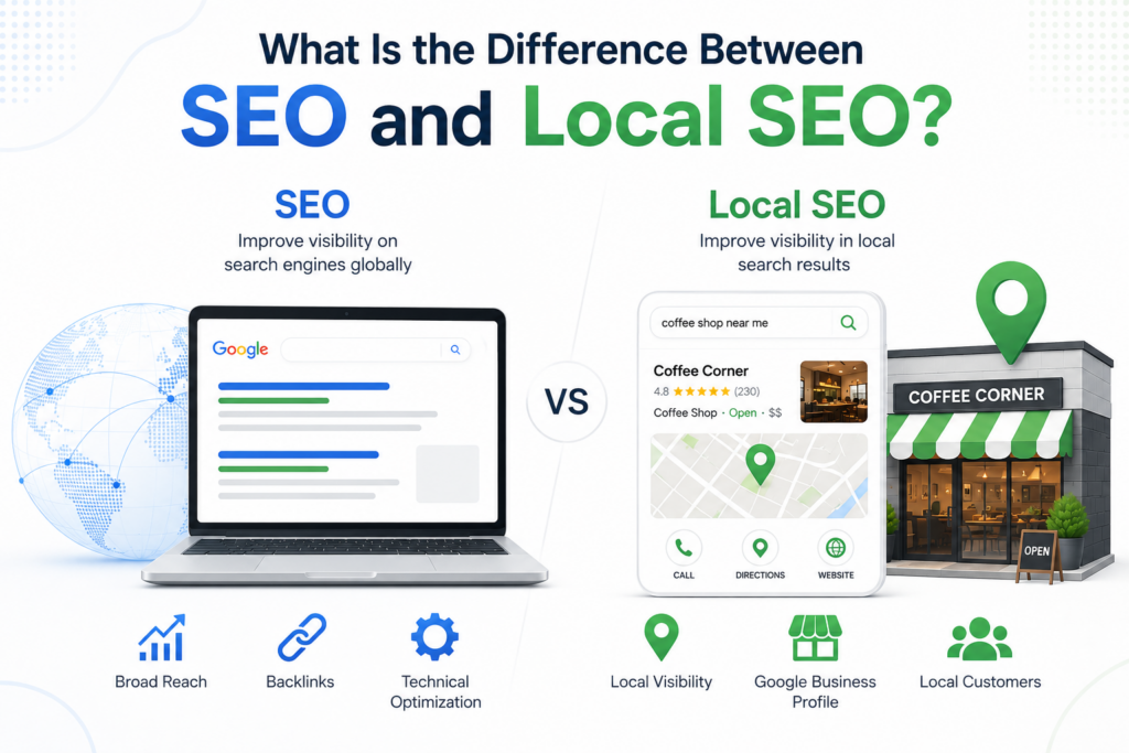 Difference Between SEO and Local SEO