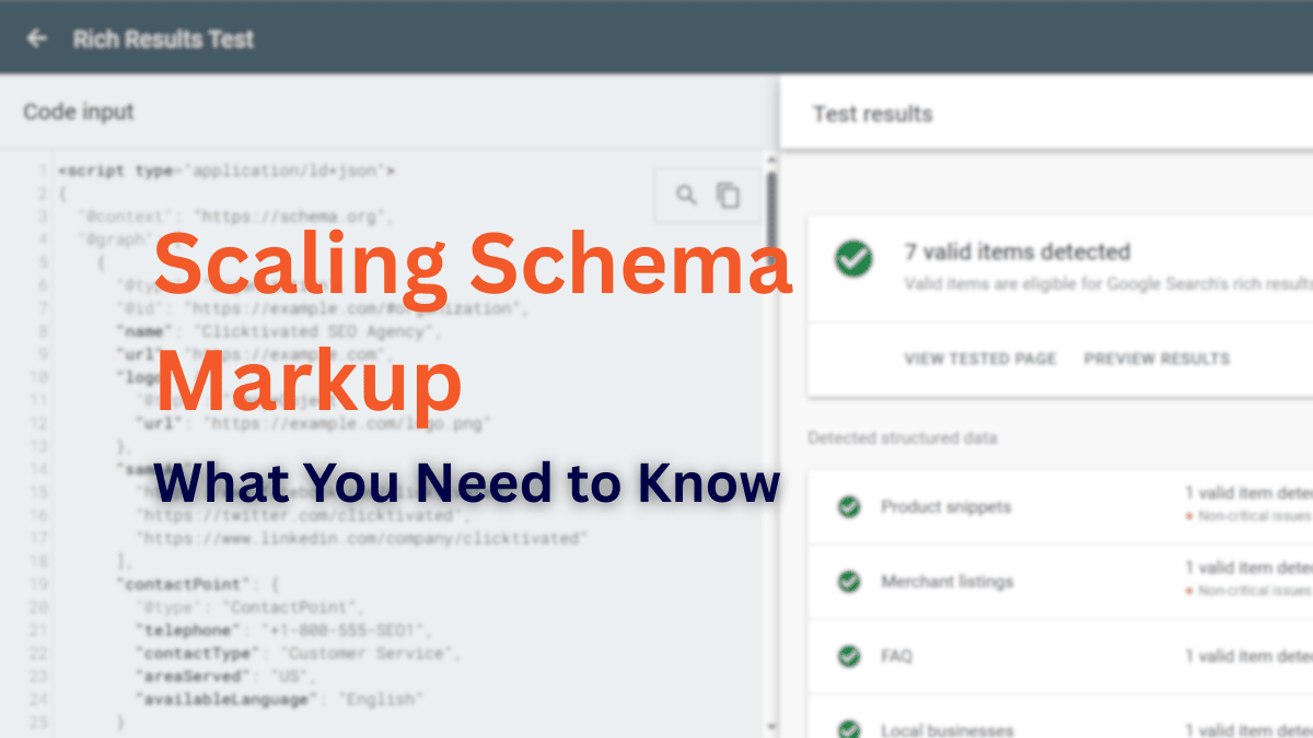 Schema markup